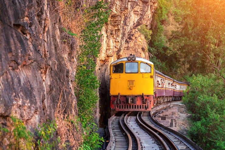 thai retro train kanchanaburi thailand 335224 778